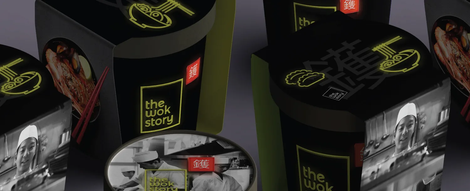 The Wok Story branding